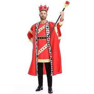 King of Hearts Adult Men’s Plus Size Costume sz: 3XL
